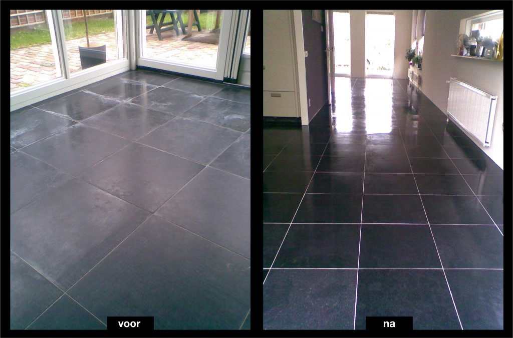 leistenen vloer reinigen met stoom